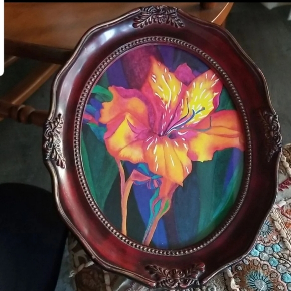 12×10 early 1900s Antique Deep Carved Picture frame  vintage Cherry Wiid - Picture 9 of 16